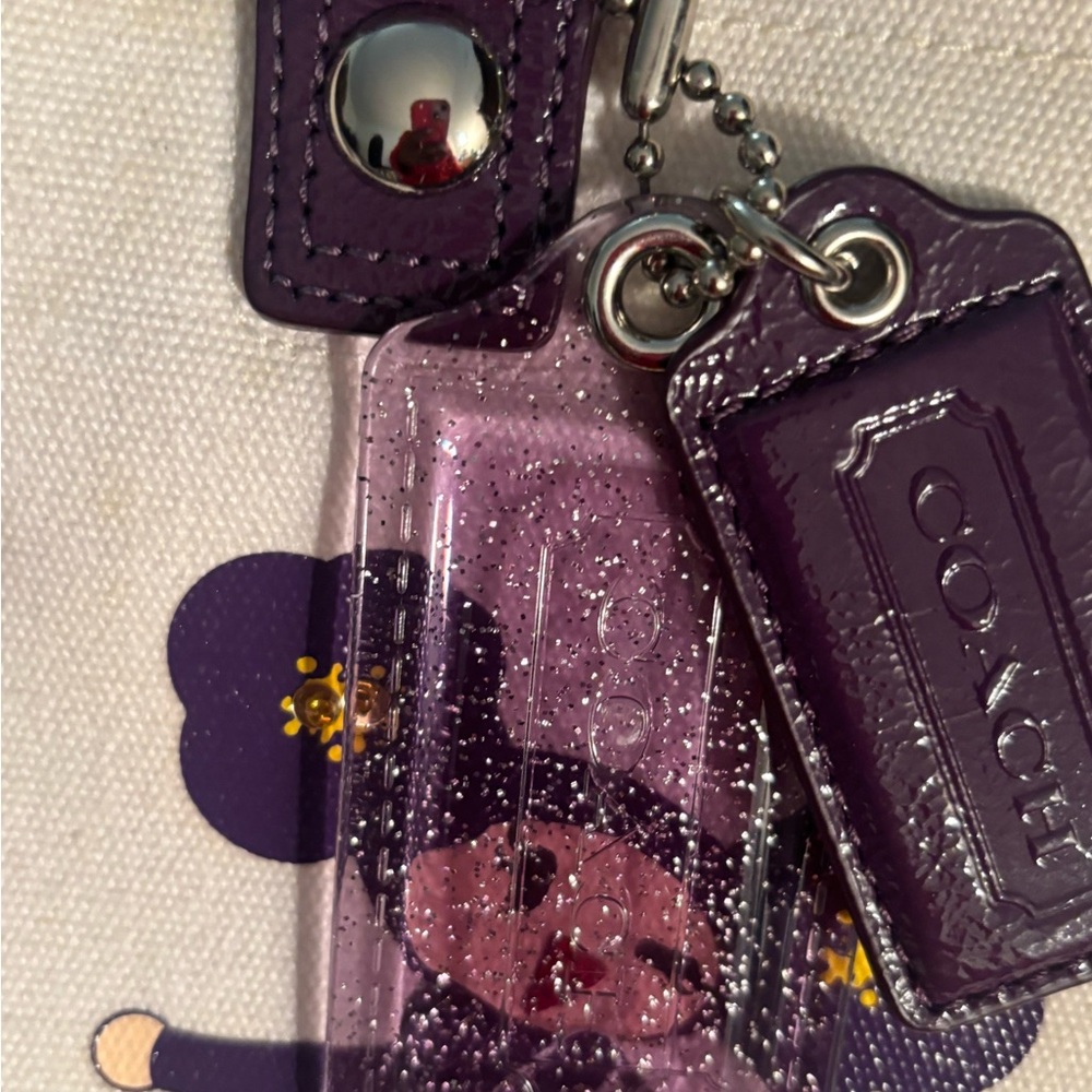 Coach poppy Purple and Cream Tote Bag - Picture 5 of 7